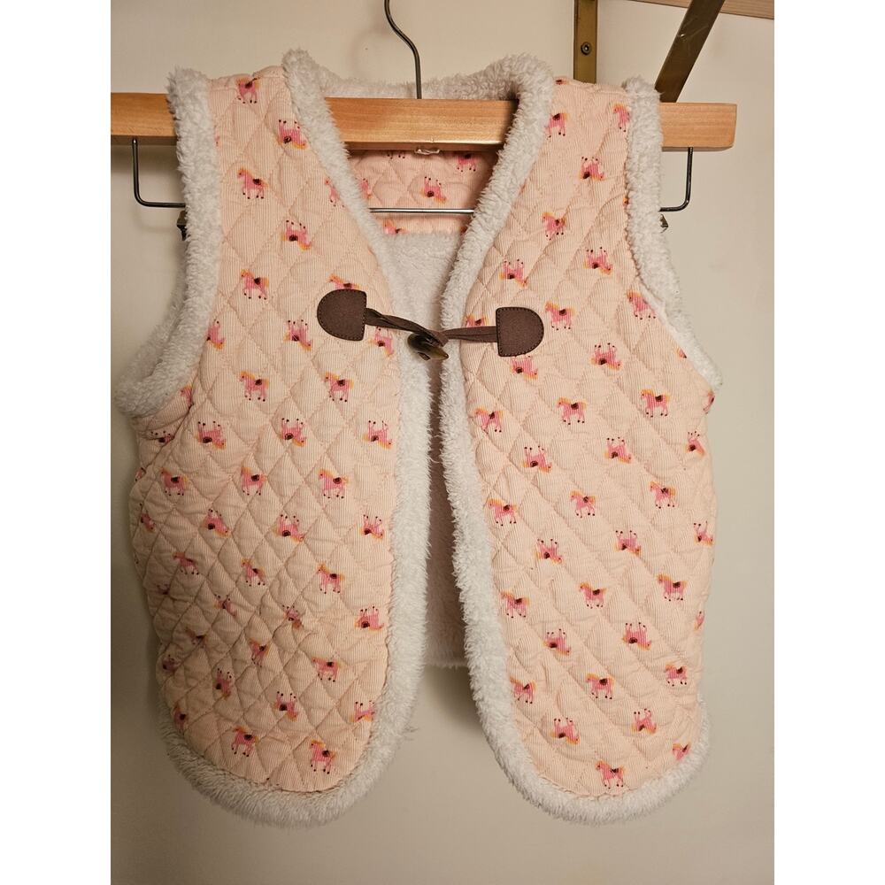 Matilda Jane Quilted Pony Fluffy Sherpa Vest